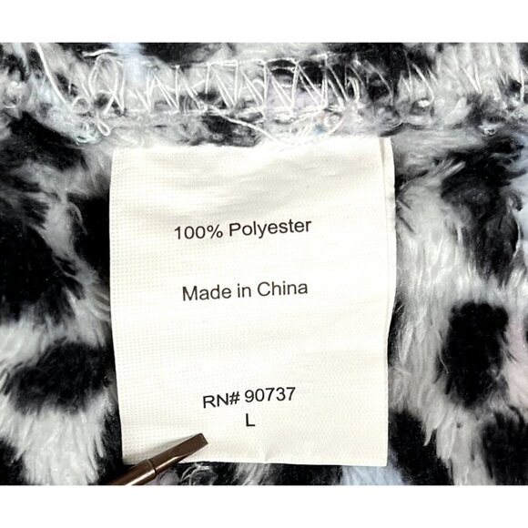 Comfy White Leopard Pajama Pants Size Large - Picture 3 of 3